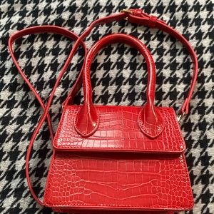 Red croc crossbody